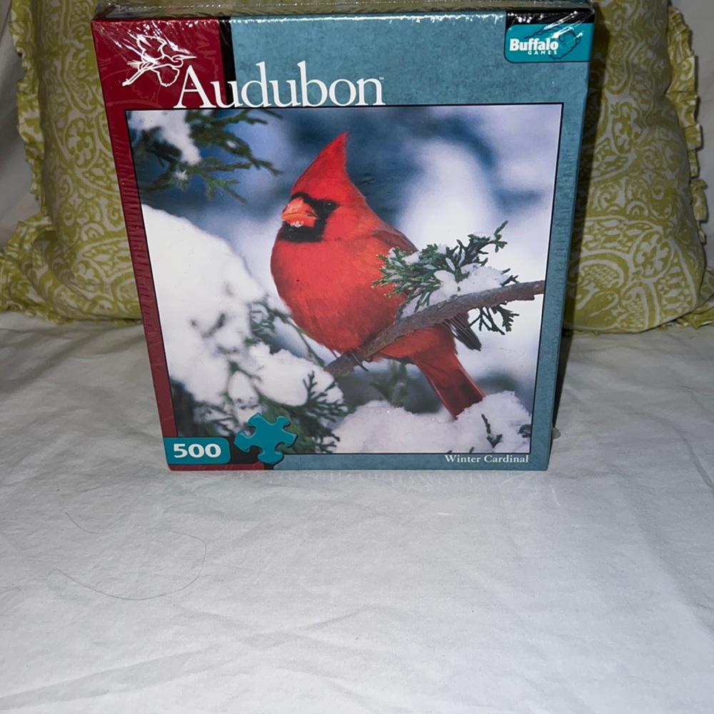 AUDUBON. WINTER CARDINAL PUZZLE. NEVER OPENED